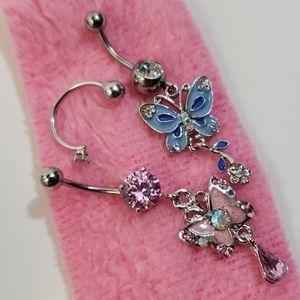 💍3 Bundle of Belly Button Rings